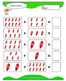 Toplama İşlemi Çalışma Sayfaları